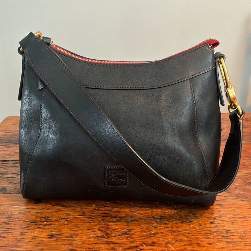 Dooney and Bourke black leather bag